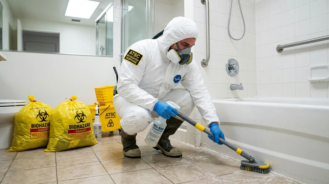 Decontamination equipment deployed for Blood Cleanup in Drexel Hill